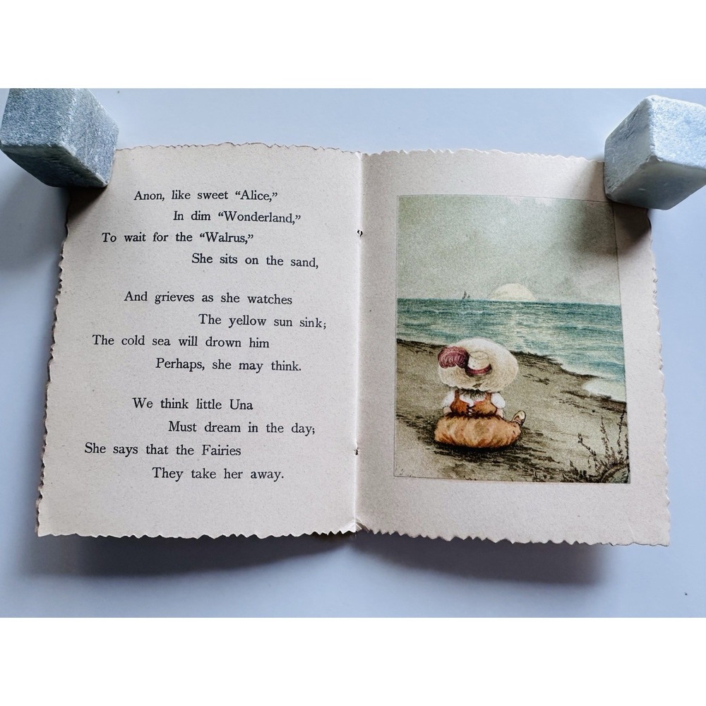 LITTLE UNA Illustrated Poem Book Isa J.Postgate 1890 Art Lithographic Publishing - Picture 8 of 10
